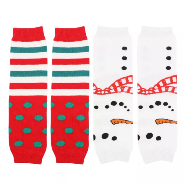 2 Pairs Baby Socks Man Comfortable Winter Holiday Leg Warmer