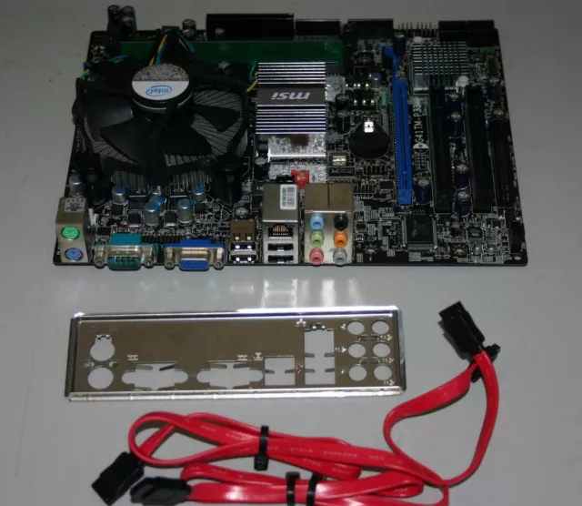 Combo Placa MSI G41TM-P33 Intel Quad Q8300 2,5 GHZ  1GB RAM DDR-800 MS-7592  3