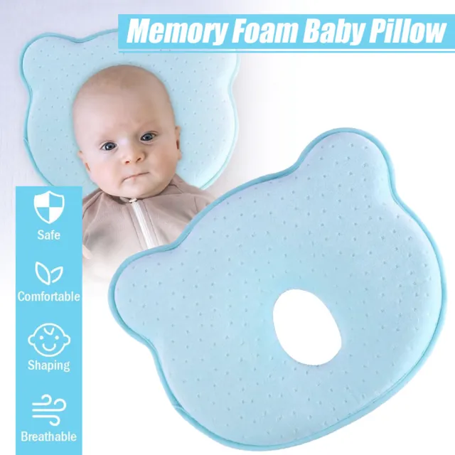 Orthopädisches Babykissen Memory Foam Reisekissen für Neugeborene Kopfverformung