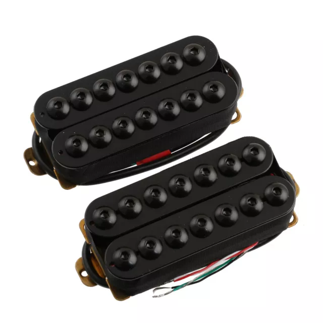 Ceramic Magnet Guitar Pickup Humbucker Neck & Bridge 7 String Black