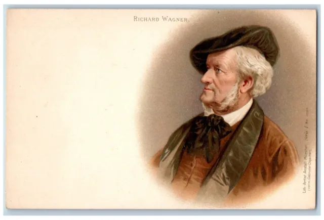 Richard Wagner Postcard German Composer Theatre Director c1905 Unposted Antique