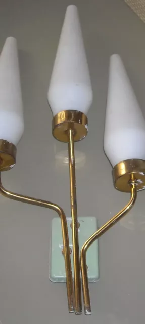 Illuminazione-Design-Modernariato-Decorativa Lampada Applique-Utile-D'epoca