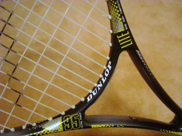 Raquette De Tennis Dunlop Pro Lite Ex Power 95 4 5/8 Cordes De Raquette 3