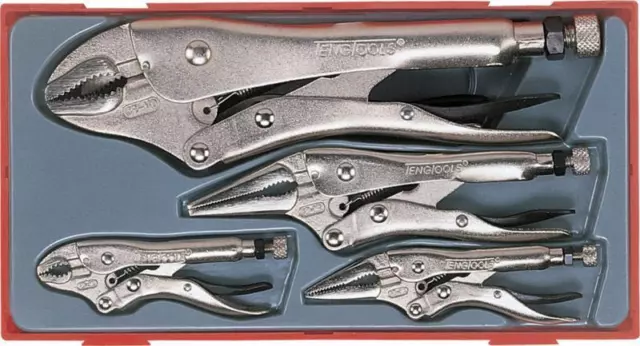 TENG TOOLS 'Power Grip' Pliers Set Combination + Long Nose Pliers 5pc - TTTVG05