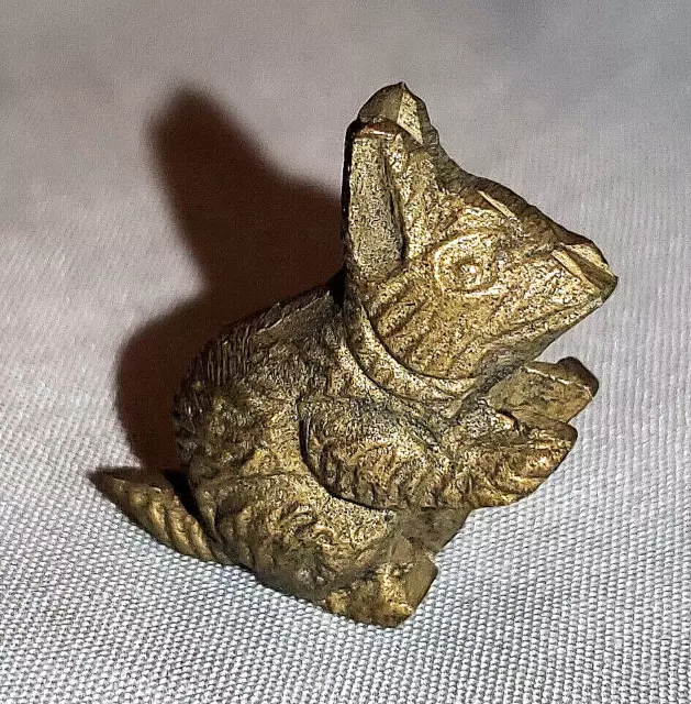 Antique Miniature Rabbit Figurine Hare Ornament Old Small Vintage Victorian Tiny