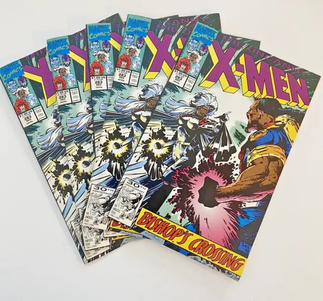 Marvel Comics Uncanny X-men #283 First Full Appearance Bishop Key - Lot of 5