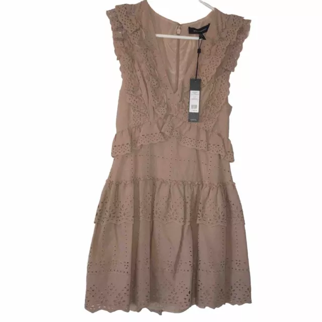 Bcbg alissa sales ruffled lace dress