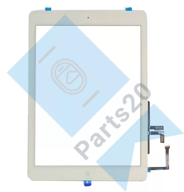 Per IPAD 5 Aria 1 A1474 A1475 Digitizer Touch Screen Casa Tasti & Adesivo Bianco 2