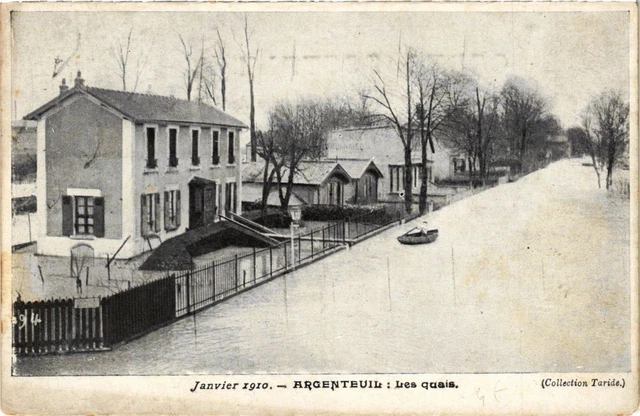 CPA ARGENTEUIL - January 1910 - Les Quais (380562)