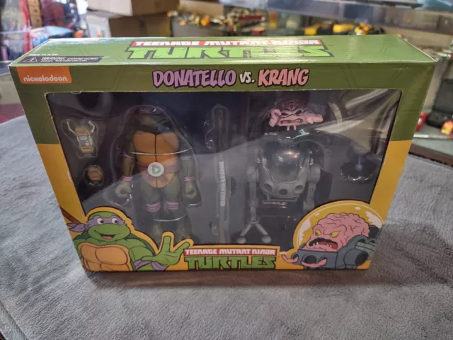 Teenage Mutant Ninja Turtles TMNT Donatello Vs. Krang Action Figure 2-Pack NECA