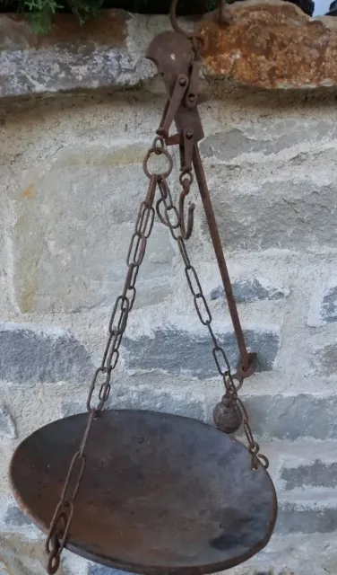 ANTICA BILANCIA STADERA FERRO Diam 28 CM