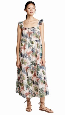 $395 NEW Paul & Joe SISTER Valerie Dress Size 42 10 XL Maxi Tank Dress Cat NWT
