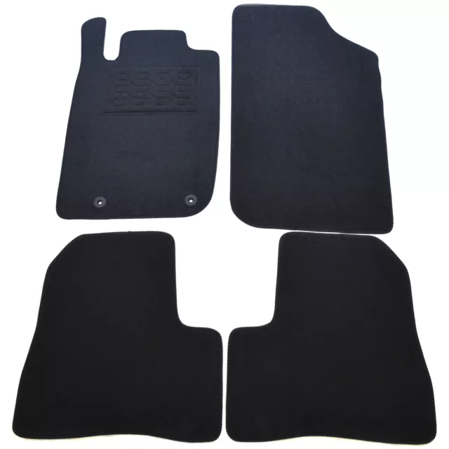 Tapis de Sol Tapis en Tissu Tapis Auto 4 Pièces pour Peugeot 206