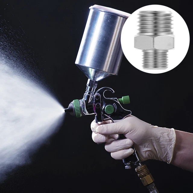 Adattatore aerografo tubo aria adattatore vernice aerografo rame argento
