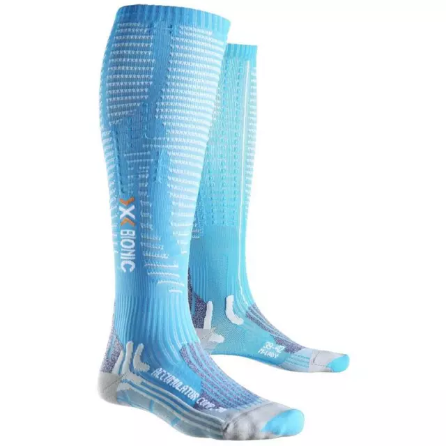 X-Bionic socks effector competition lady turquoise/grey size 39/42L