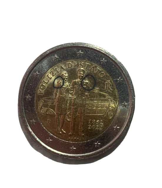 2 EURO rara Della Polizia Di Stato 18522022 Con doppio difetto di conio EUR 650,00 2 EURO rara Della Polizia Di Stato 18522022 Con doppio difetto di conio EUR 650,00