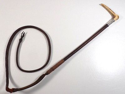 deer antler handle sportive Equestre Antico Vittoriano FRUSTINO FRUSTA 