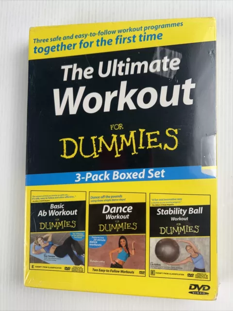 THE ULTIMATE WORKOUT For Dummies 3 pack Boxed Set DVDs New Sealed