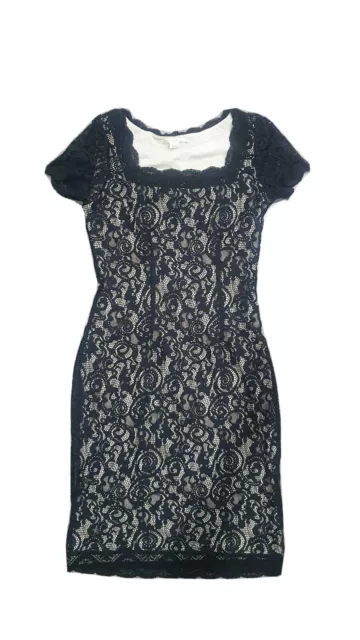 Jane lamerton 10 Dress Black & Beige Lace