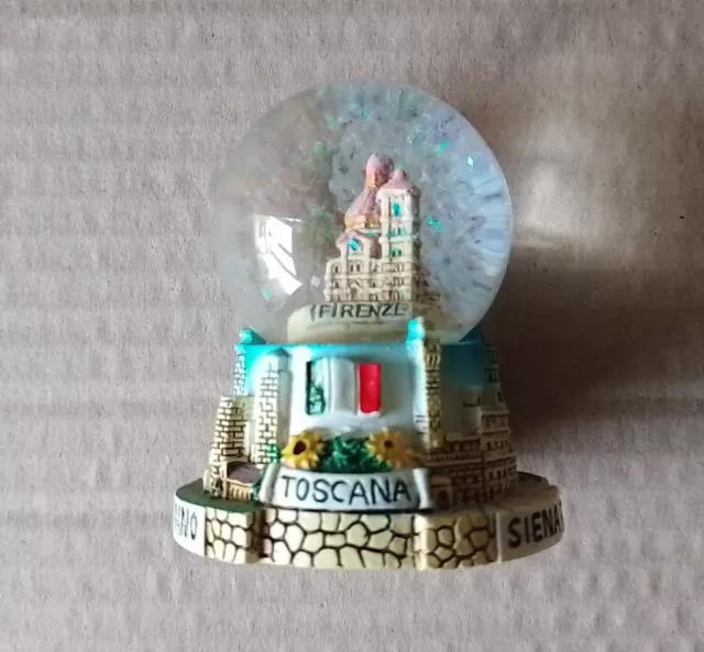 Palla di Vetro Neve Souvenir Toscana Firenze Pisa San Gimignano