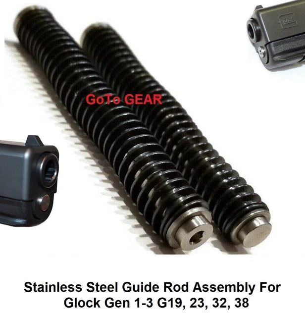NDZ Performance Extra Power Recoil Spring Guide Rod Kit For Glock 19, 23, 25, 32, 38 GEN 4 – Made In USA