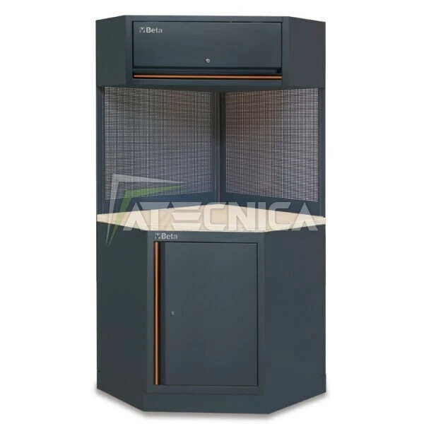 Module d'angle pour meuble d'atelier BETA C45PRO CORNER/W plan bois