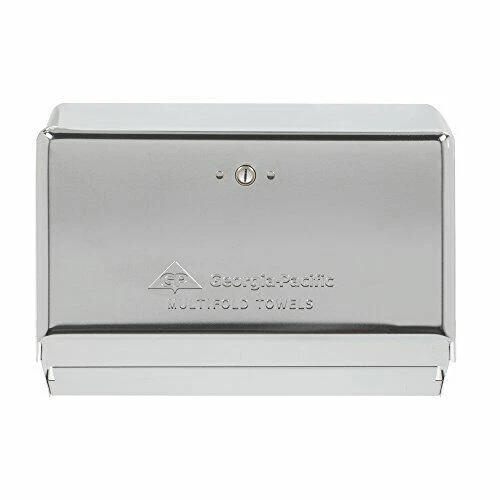 Georgia Pacific 54720 Chrome Multifold Space Saver Paper Towel Dispenser W/Keys