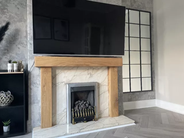 Oak Fire Surround *** CUSTOM MADE SIZES *** ***FIXED PRICE***  Fireplace  Mantle
