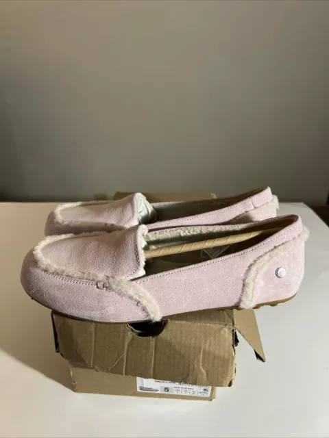 Ugg Kids Hailey Sparkle 1095610K Size 5 Slippers  Baby Pink/ Authentic Brand New