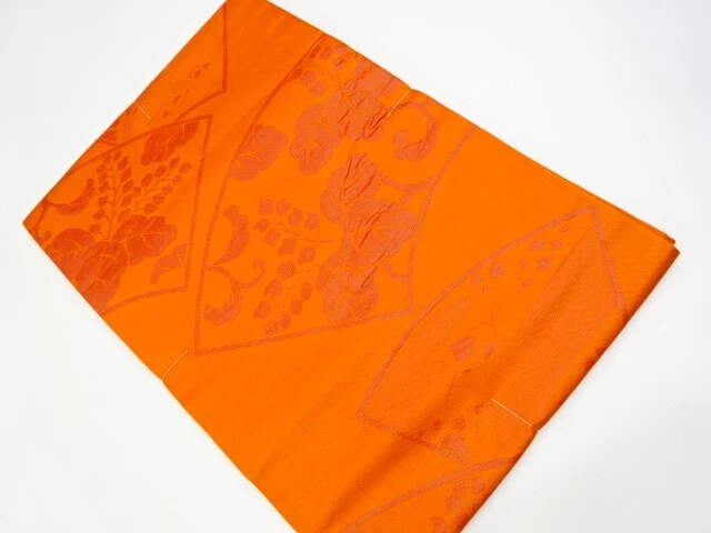 43297# Japanese Kimono / Vintage Unused Nagoya Obi / Woven Paulownia & Mist