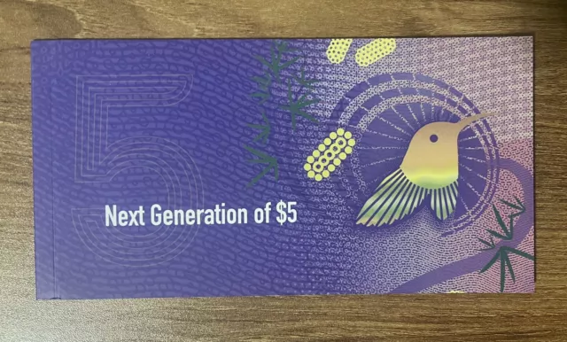 2016 Next Generation RBA $5 Banknote in Commemorative Folder First Prefix AA16
