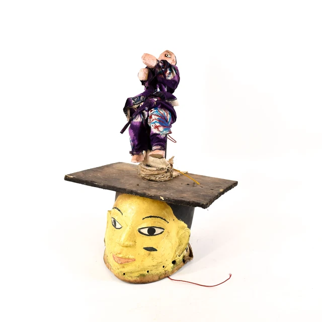 Yoruba Gelede Mask with Figure Nigeria