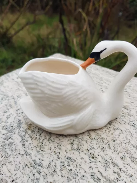 Vintage Carlis Ware Swan Pot, Planter 2