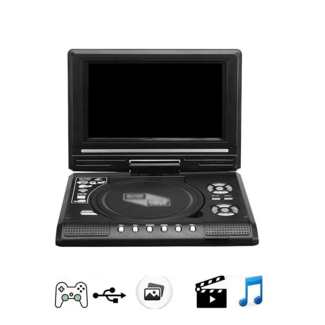 Voiture TV VCD Visionneuse MP3 Lecteur DVD EVD Écran LCD 7,8 pouces Portable