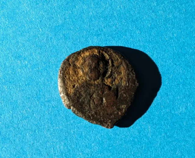 JESUS CHRIST  Anonymous Ancient OLD Byzantine Follis Coin