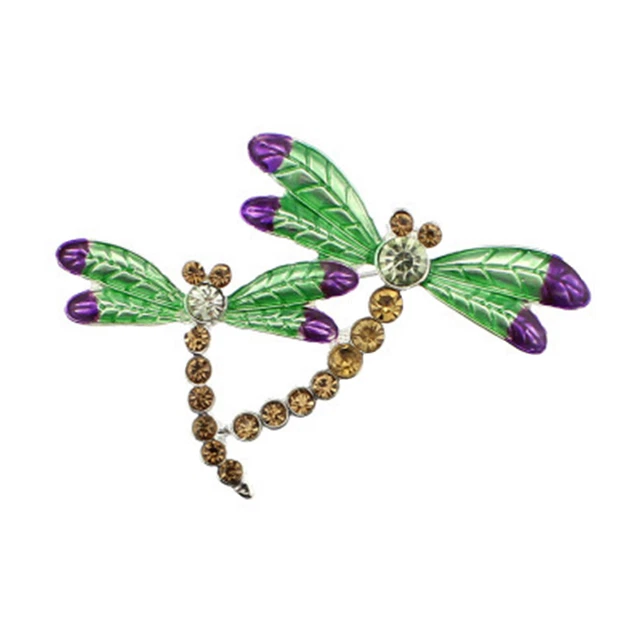 Diamant-verkrustete Breastpin Libelle Kleidung Zubehör schöne Brosche für