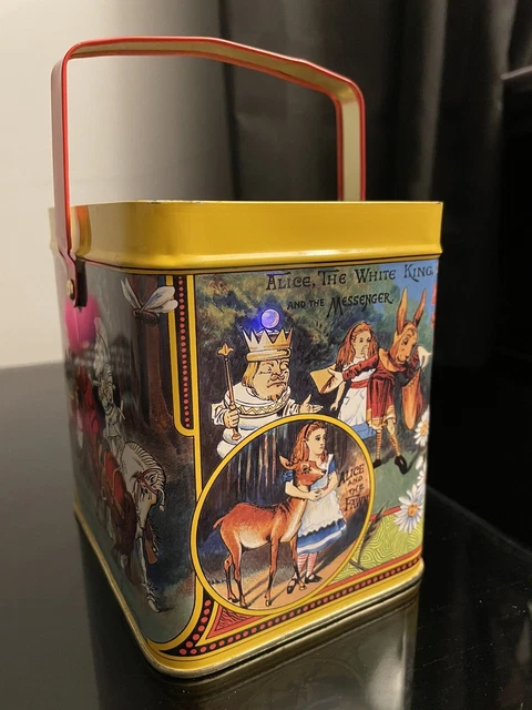 Vintage Tin Can- Alice In Wonderland