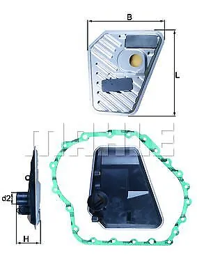Knecht Mahle Filtro Olio Cambio Automatico Con Guarnizione Adatto Per Audi A4 A6 A8