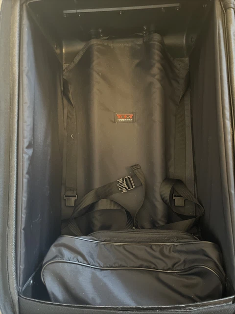 TUMI 23"  Black Nylon Carry On luggage rolling wheeled suitcase upright Alpha 9