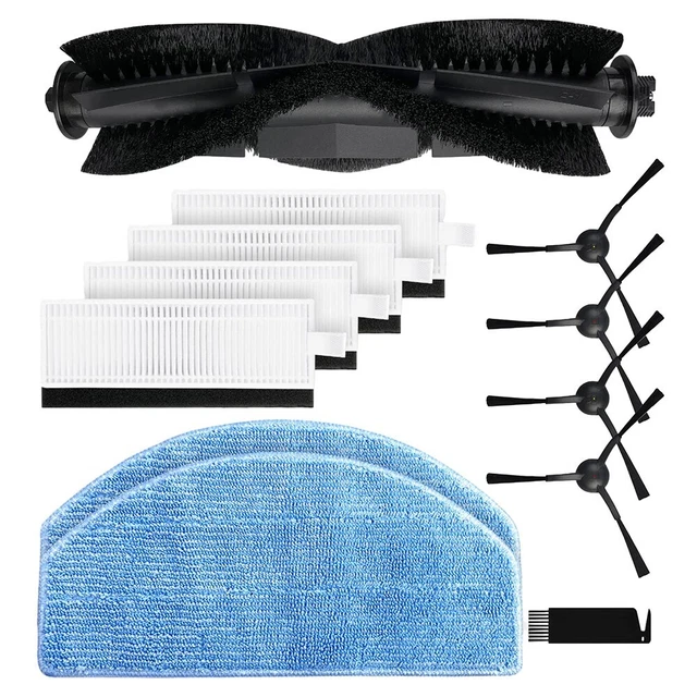 Tixexo accessoireset voor Tikom G8000/G8000 Pro, voor Honiture G20/G20 Pro, voor Laresar Evol 3 Robotstofzuiger, reserveonderdelen accessoires-2 hoofdborstel, 4 zijborstels, 6 doekjes, 6 Hepa filters Tixexo accessoireset voor Tikom G8000/G8000 Pro, voor Honiture G20/G20 Pro, voor Laresar Evol 3 Robotstofzuiger, reserveonderdelen accessoires-2 hoofdborstel, 4 zijborstels, 6 doekjes, 6 Hepa filters