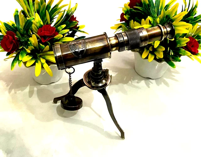 Acheter Télescope Pirate en Laiton avec Couvercle en Cuir 30,48 cm Longue-vue Pliable