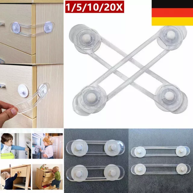 1-20 X Baby Kinder Sicherheitsschloss Schrank Schrank Schublade Kühlschrank