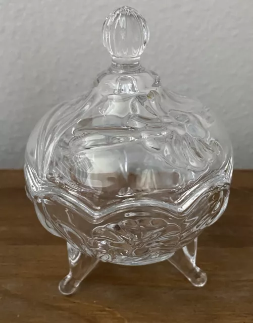 Crystal Clear gift shaped box, trinket or keepsake box, 24% lead crystal,  Poland