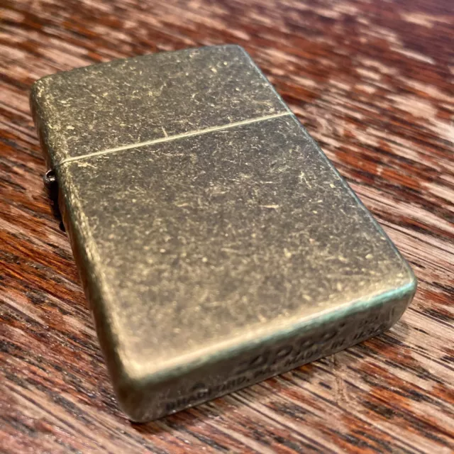 Genuine Zippo antique brass windproof Lighter CASE ONLY No Insert/Box