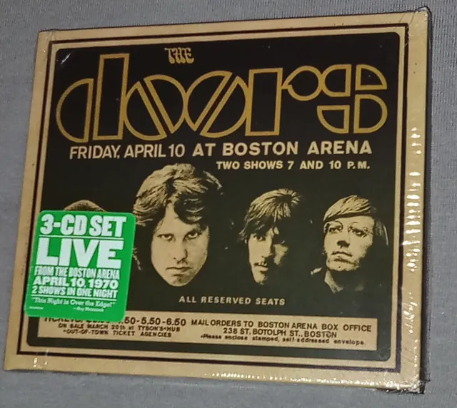 THE DOORS 1970 Live In Boston 3-CD 2007 US Bright Midnight / Rhino MINT OOP