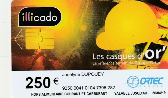 CARTE CADEAU  GIFT CARD  ILLICADO    (France)