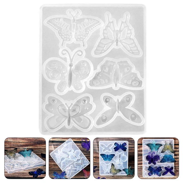 Pendientes de silicona molde hágalo usted mismo mariposas collar colgante joyería