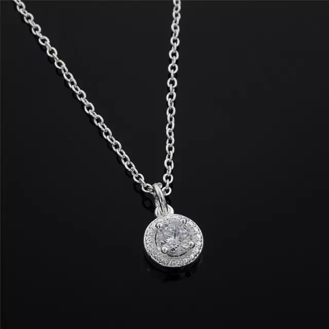 New popular charms women Silver jewely wholesale cute pretty necklace jewelry