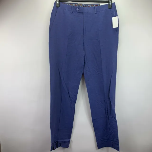 Sean John Mens Classic Fit Textured Suit Pants Blue 34x34