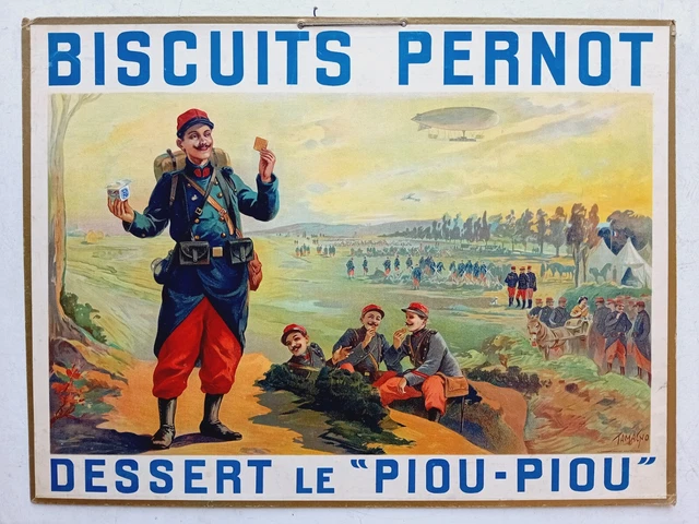 BOITE PUBLICITAIRE ANCIENNE tôle Biscuits Olibet Bordeaux 1900's Art